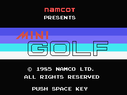 Mini Golf Title Screen